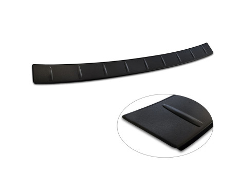 Matt black stainless steel Rear bumper protector suitable for Volvo EX30 2023 - 'Ribs', Image 6