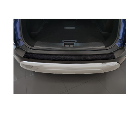 Matte Black Aluminum Bumper Protector fits Nissan X-Trail IV (T33) 2021- 'Riffled Plate', Image 3