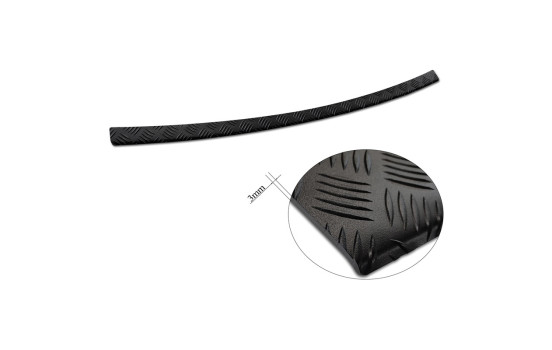 Matte Black Aluminum Bumper Protector Fits Toyota Corolla Cross 2022- 'Riffled Plate', Image 6