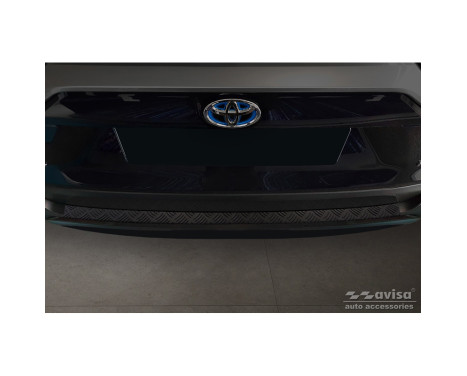 Matte Black Aluminum Bumper Protector fits Toyota RAV4 (5th Gen.) 2018- & Suzuki Across 2, Image 2