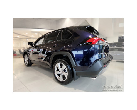 Matte Black Aluminum Bumper Protector fits Toyota RAV4 (5th Gen.) 2018- & Suzuki Across 2, Image 4