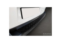 Matte Black Aluminum Bumper Protector Fits Volkswagen Crafter & MAN TGE 2017- 'Riffled Pl