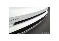 Matte Black Aluminum Bumper Protector suitable for Kia Sorento IV 2020- 'Riffled Plate'