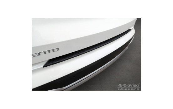 Matte Black Aluminum Bumper Protector suitable for Kia Sorento IV 2020- 'Riffled Plate'