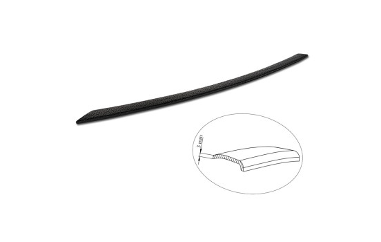 Matte Black Aluminum Bumper Protector suitable for Kia Sorento IV 2020- 'Riffled Plate', Image 6