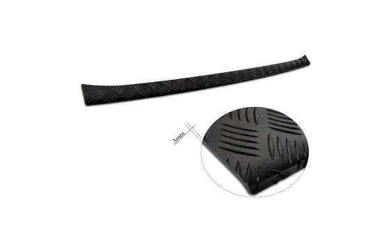 Matte black aluminum bumper protector suitable for Mercedes Sprinter III 2018- 'Riffled plate', Image 6