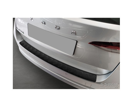 Matte black Aluminum Bumper protector suitable for Skoda Octavia IV Kombi 2020- (incl. RS, excl.