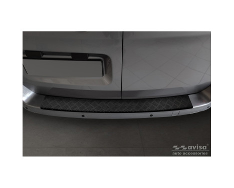 Matte Black Aluminum Rear Bumper Protector suitable for Citroën Space Tourer & Jumpy 2016- / Peugeo, Image 2