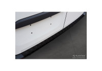 Matte Black Aluminum Rear Bumper Protector suitable for Mercedes Sprinter III 2018- 'Riffled plate'