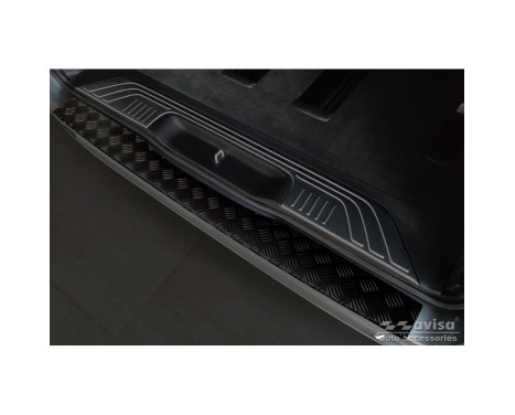 Matte Black Aluminum Rear Bumper Protector suitable for Mercedes Vito & V-Class 2014-2019 & Facelift, Image 3