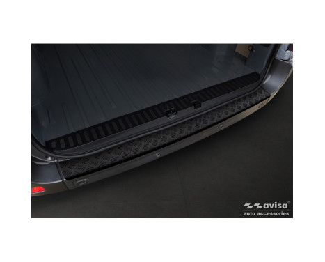 Matte Black Aluminum Rear Bumper Protector suitable for Opel Movano / Renault Master II / Nissan NV400