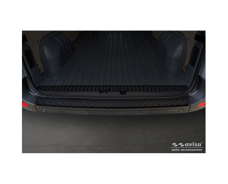 Matte Black Aluminum Rear Bumper Protector suitable for Opel Movano / Renault Master II / Nissan NV400, Image 2