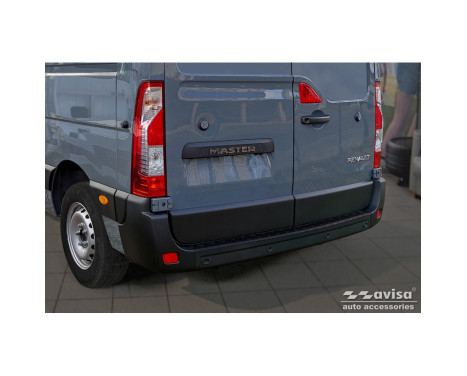 Matte Black Aluminum Rear Bumper Protector suitable for Opel Movano / Renault Master II / Nissan NV400, Image 5