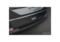 Matte Black Aluminum Rear Bumper Protector suitable for Volkswagen Transporter T6 2015- & FL 2019- (with