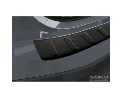 Matte black stainless steel bumper protector suitable for BMW iX (I20) 2021- 'Ribs', Image 5