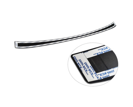 Matte black stainless steel bumper protector suitable for BMW iX (I20) 2021- 'Ribs', Image 7