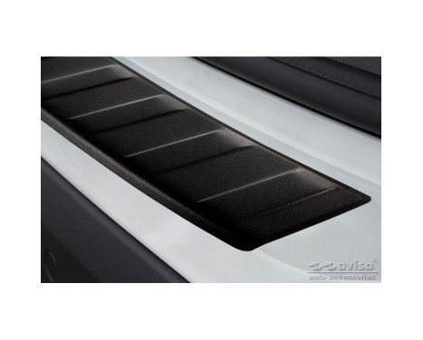 Matte black stainless steel bumper protector suitable for BMW X1 (F48) 2015-2022 'Ribs', Image 5