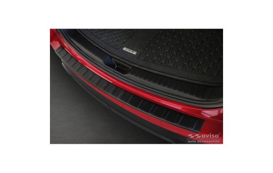 Matte black stainless steel bumper protector suitable for Mazda CX5 II 2017- 'Ribs', Image 3
