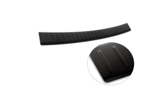 Matte black stainless steel bumper protector suitable for Mercedes C-Class W205 Kombi 2014-2021 'Ribs', Image 6