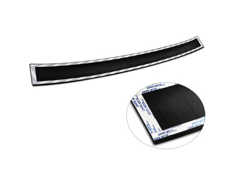 Matte black stainless steel bumper protector suitable for Opel Mokka X 2016- 'Ribs', Image 7