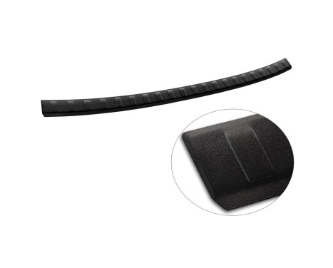 Matte black stainless steel bumper protector suitable for Seat Ateca 2016-2020 & FL 2020- 'Ribs', Image 6