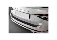 Matte black stainless steel bumper protector suitable for Skoda Superb III Combi 2015-2019 & Facelift 2019- in