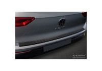Matte black stainless steel bumper protector suitable for Volkswagen Golf VIII HB 5-door 2020-