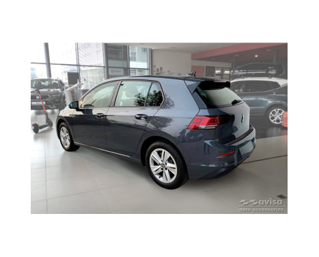 Matte black stainless steel bumper protector suitable for Volkswagen Golf VIII HB 5-door 2020-, Image 5
