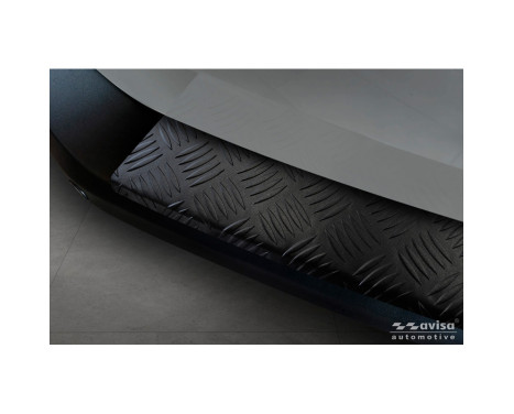 Matte Black Stainless Steel Rear Bumper Protector Fits Ford Transit Courier II / Tourneo Courier II 2023-, Image 2