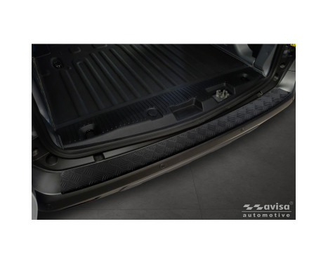 Matte Black Stainless Steel Rear Bumper Protector Fits Ford Transit Courier II / Tourneo Courier II 2023-, Image 4