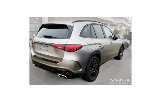 Matte Black Stainless Steel Rear Bumper Protector Fits Mercedes GLC II (X254) 2022-, Image 5