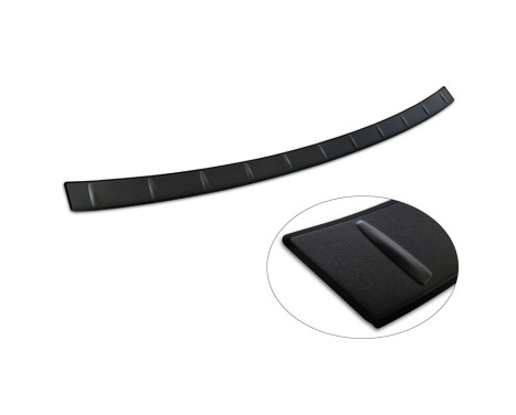 Matte Black Stainless Steel Rear Bumper Protector for Renault Espace VI E-Tech Hybrid 2023- 'Ribs', Image 6