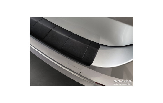 Matte black stainless steel Rear bumper protector for Skoda Octavia Combi (NX5) incl. RS 2020- 'Ribs', Image 3