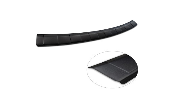 Matte black stainless steel Rear bumper protector for Skoda Octavia Combi (NX5) incl. RS 2020- 'Ribs', Image 6
