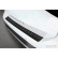 Matte black stainless steel rear bumper protector for Volkswagen T-Cross 2019-2024 & FL 2024 - 'Ribs'