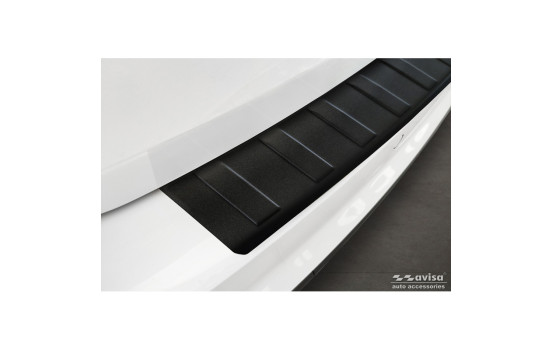 Matte black stainless steel rear bumper protector suitable for Audi A4 Avant S-Line 2015-2019 & Facelift 2019-, Image 2
