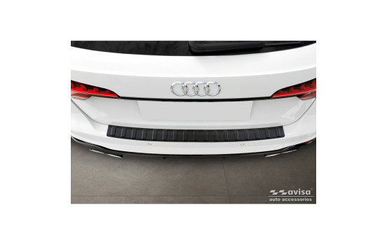 Matte black stainless steel rear bumper protector suitable for Audi A4 Avant S-Line 2015-2019 & Facelift 2019-, Image 3