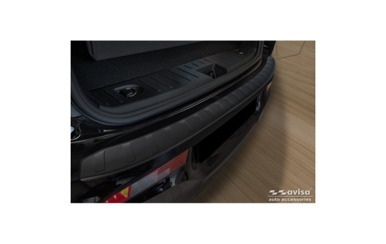 Matte black stainless steel Rear bumper protector suitable for BMW i3 (i01) Facelift 2017-2022 'Ribs'