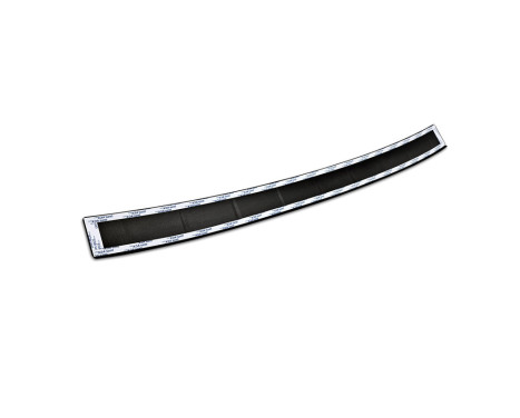 Matte black stainless steel rear bumper protector suitable for Volkswagen ID.7 2023- 'Ribs', Image 6
