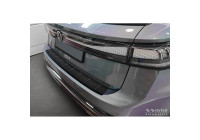 Matte black stainless steel rear bumper protector suitable for Volkswagen ID.7 Tourer 2024- 'Ribs'