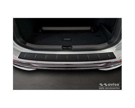 Matte black stainless steel Rear bumper protector suitable for Volkswagen Passat Variant (CJ5) 2023- 'Ribs', Image 2