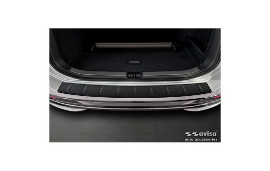 Matte black stainless steel Rear bumper protector suitable for Volkswagen Passat Variant (CJ5) 2023- 'Ribs', Image 2