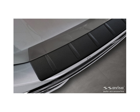 Matte black stainless steel Rear bumper protector suitable for Volkswagen Passat Variant (CJ5) 2023- 'Ribs', Image 3