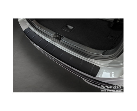 Matte black stainless steel Rear bumper protector suitable for Volkswagen Passat Variant (CJ5) 2023- 'Ribs', Image 4