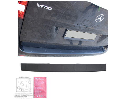 Oneway Rear bumper protection molding suitable for Mercedes Vito W447 2014- - Matte black, Image 2