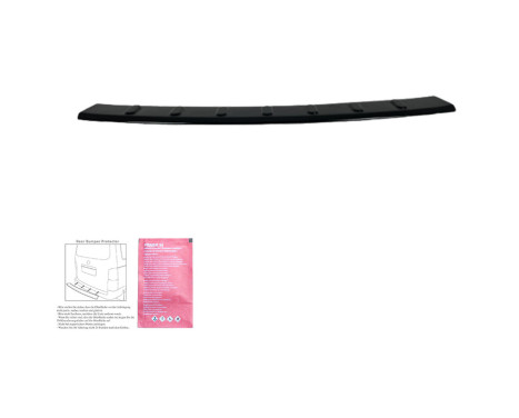 Oneway Rear bumper protection molding suitable for Volkswagen Caddy MK5 2020- - Matte black