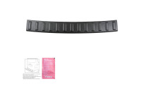 Oneway Rear bumper protection molding suitable for Volkswagen T-Cross 2022- - Matte black