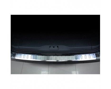 RVS rear bumper protector Opel Zafira B 2010-2012 'Ribs', Image 2