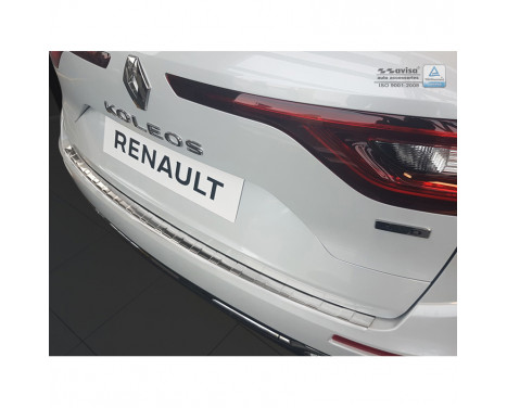 RVS Rear bumper protector Renault Koleos II 2016- 'Ribs', Image 2