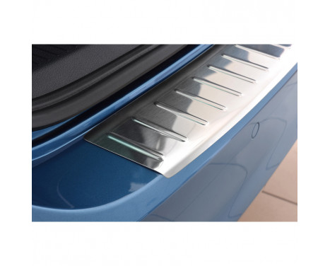 RVS Rear bumper protector Volkswagen Golf VII Variant 2012- 'Ribs', Image 3